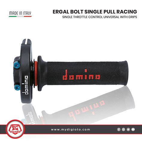 Gas Spontan Domino Ergal Bolt Single Pull Racing With Grips