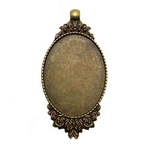 Mount Cameo Mount Antique Bronze 40 X 30mm Bezel Pendant Bronze