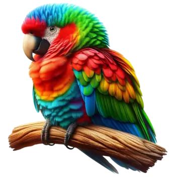 Beautiful Red And Green Parrot Bird Cute Parrot PNG Transparent