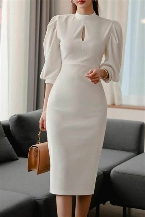 Pin By Alyce B Cyr On Fashion Trends Casual White Dress Classy