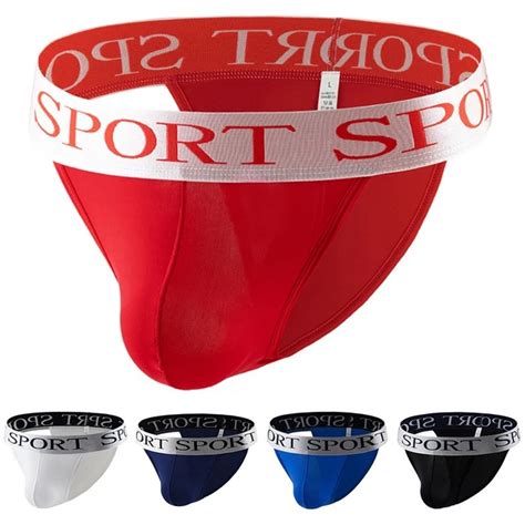 Soft Ice Silk Bikini Briefs Trunks Underwear For Men Sheer Pouch Bulge Picclick Uk