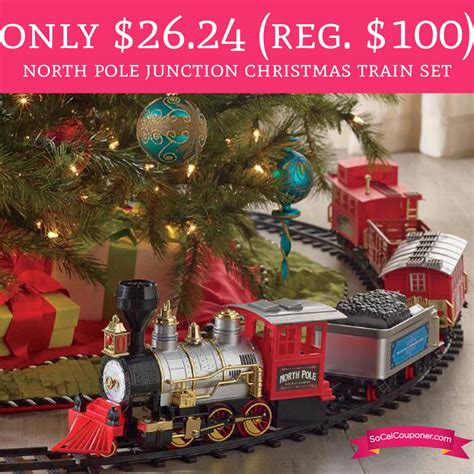 Only 26 24 Regular 99 99 North Pole Junction Christmas Train Set Deal Hunting Babe