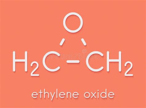 Mol Cula De Xido De Etileno Oxirano Los Usos Incluyen La