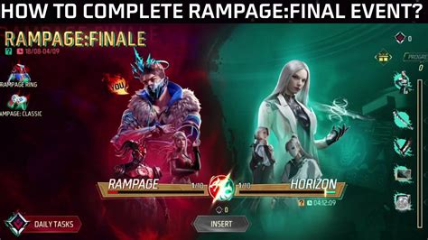 How To Complete Rampage Final Event