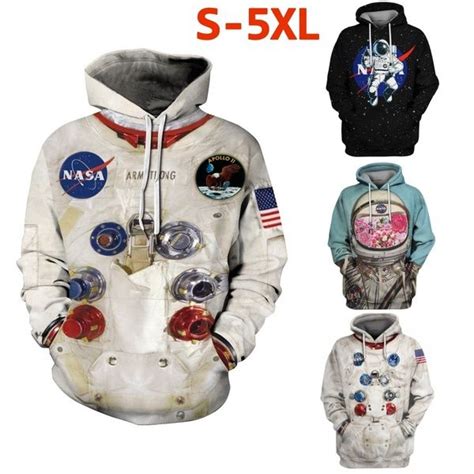 S 6xl New 3d Armstrong Space Suite Nasa Hoodies Men Women Funny Printed