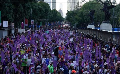 Viernes 8 de marzo Día de la Mujer Calles cerradas recorrido de