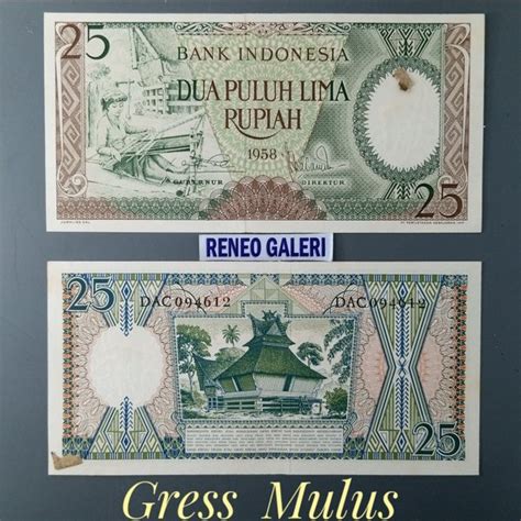 Jual Gress Mulus Rp Rupiah Tahun Seri Pekerja Tangan Uang