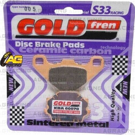 Goldfren S33 Carbon Rear Right Brake Pads For Dinli DL 450 RS DL901