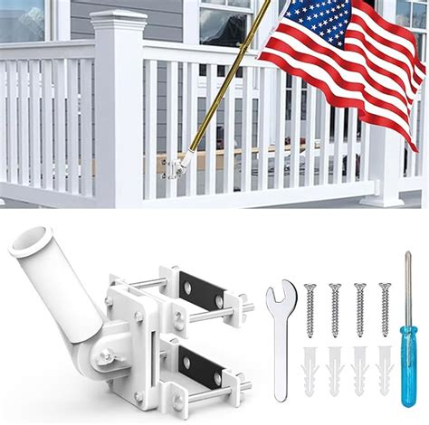 No Drilling Flagpole Mount Fit For Balcony Railing Flag