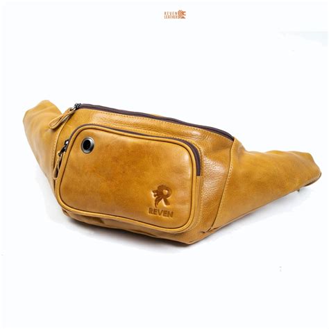 Jual Reven Leather Waistbag Pria Kulit Asli Zeus Waistbag Terbaru