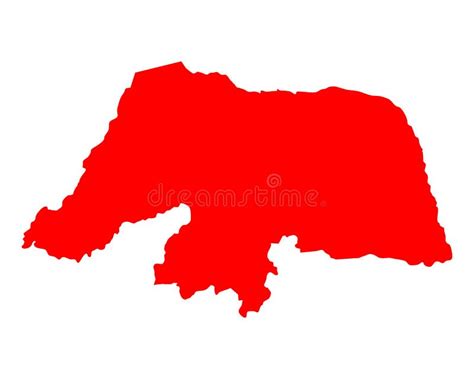 Map of Rio Grande do Norte stock vector. Illustration of isolated ...