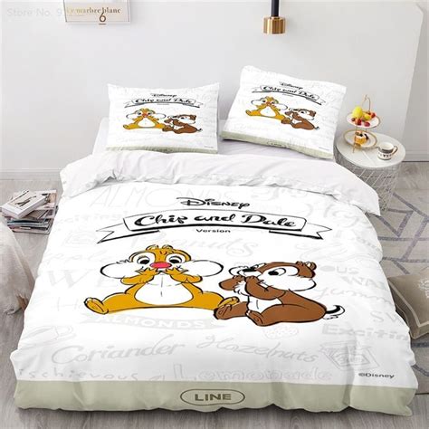 Disney Lines Chip And Dale Comforters Blanket Bed Home Comforter