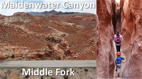 Maidenwater Canyon Middle Fork North Wash Utah Youtube