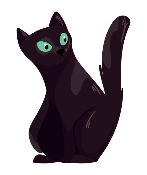 Cute Black Cat Mascot 14015034 Vector Art At Vecteezy