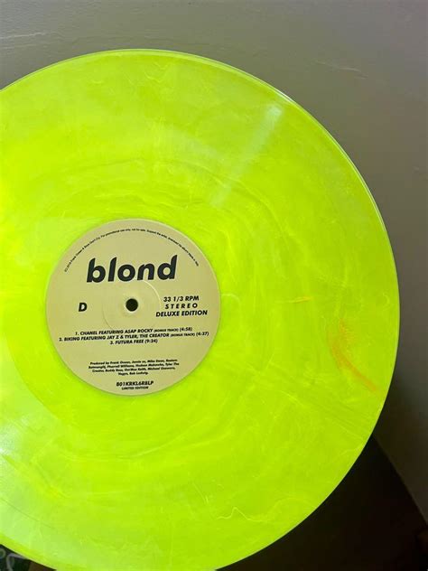 Frank Ocean Blond 2LP Coloured Vinyl Translucent Yellow Hobbies