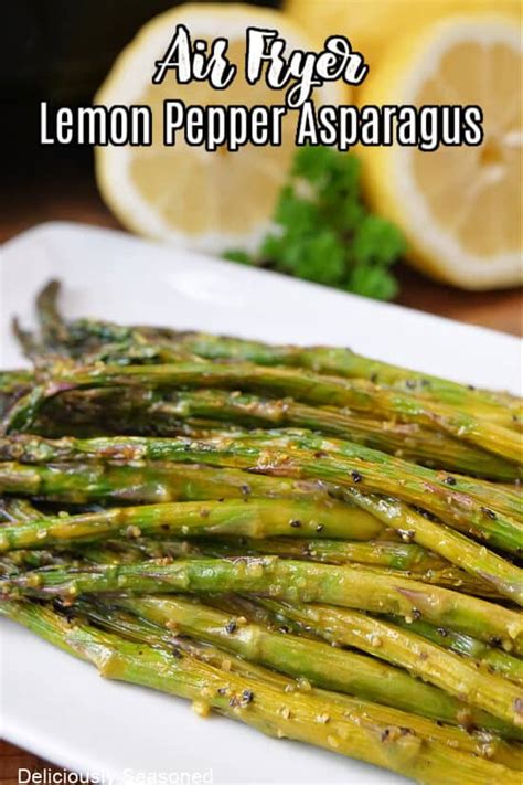 Lemony Air Fryer Asparagus