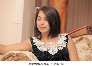 Sexy Brunette Lingerie Model Large Breasts Stock Photo 80859838 Shutterstock