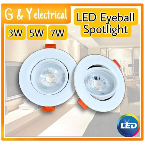 3W 5W 7W LED Eye Ball LED Recessed Eyeball Spotlight Round LED