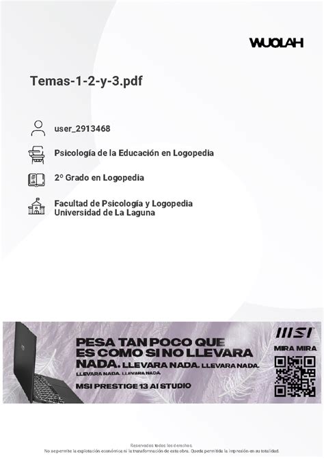 Wuolah free Temas 1 2 y 3 Apuntes del tema 1 2 y 3 de psicología de