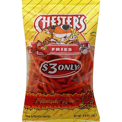 Chesters® Flamin Hot® Fries 9375 Oz Bag Chips Crisps Pretzels Quality Foods