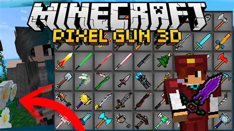 TODAS LAS ARMAS DE PIXEL GUN 3D EN MINECRAFT MODS DE MINECRAFT YouTube