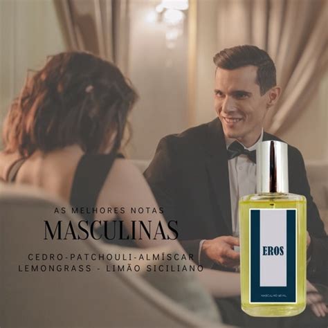 Perfume Feromônio Masculino Eros Amadeirado Marcante no Shoptime