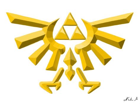 Triforce In Gold By Wallrun On Deviantart