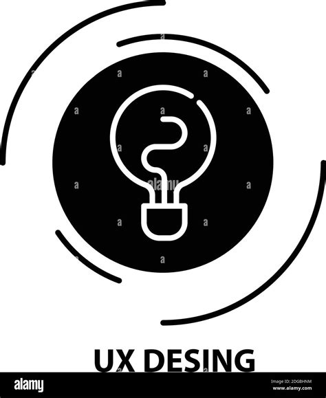 Ux Desing Icon Black Vector Sign With Editable Strokes Concept