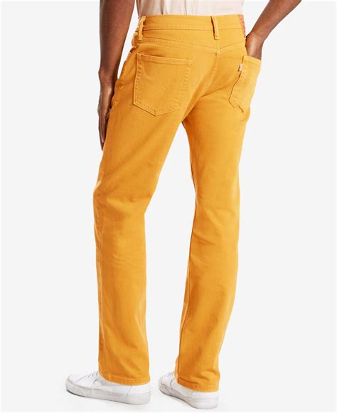 Levi S Men S Straight Leg Corduroy Pants In Orange For Men Lyst