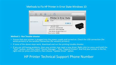 PPT How To Fix HP Printer In Error State Windows 10 PowerPoint