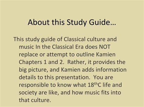 Ppt The Classical Era A Study Guide Powerpoint Presentation Free