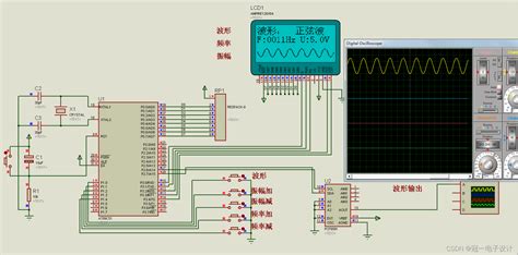 216、基于51单片机函数波形发生器调幅度频率波形仿真设计c51单片机生成梯形波可以调节幅值 Csdn博客