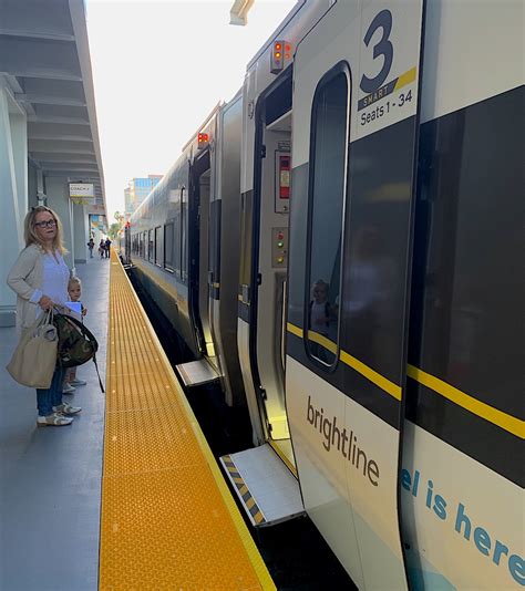 A Review Of The Brightline Train Between West Palm Beach And Miami