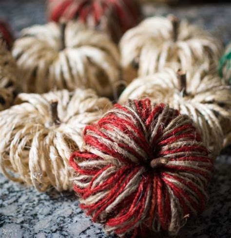 DIY Sisal Twine Pumpkins A 5 Minute Craft The Navage Patch Diy