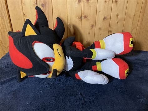 Mavin Jumbo Sonic The Hedgehog Shadow Plush Figure Stuffed Backpack