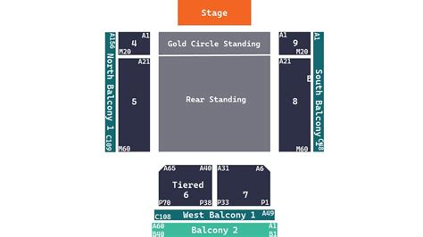 Cardiff Utilita Arena Seating Map Gold Circle Standing