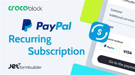 How To Set Paypal Recurring Payments In Wordpress Form Jetformbuilder