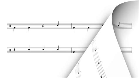 Basic Quarter Notes INTERACTIVE Sight Reading Practice For Drums