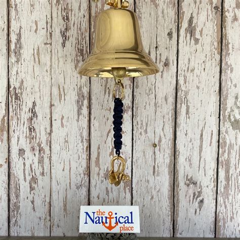 Rope Bell Pull W Brass Ship Wheel Anchor Propeller Etsy