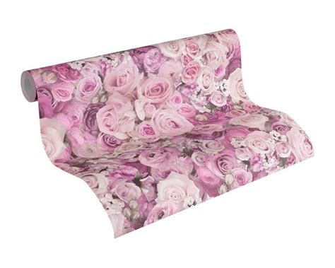 Tapete Rosen Rose Blume Glanz Lila AS Creation 32722 4