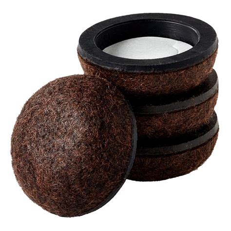 Scotch 4 Pack 1 In Brown Round Felt Pad Cups In The Felt Pads