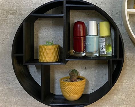 Modern Round Floating Shelf Circular Floating Shelf Large Etsy