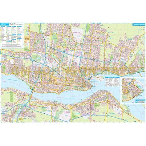 Quebec City, Quebec Street Map - GM Johnson Maps