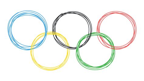 Olympics ring icon isolated on white background. Summer olympic games ...