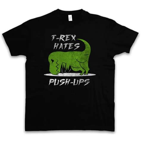 T Rex Hates Push Ups Tyrannosaurus Dinosaur T Rex Fun Arms Gyma Round