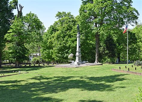 Beyond The Rock Wall Of Confederate Cemetery In Fayetteville Only In