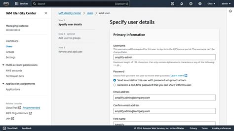 Set Up Your Aws Account Aws Amplify Gen 2 Documentation