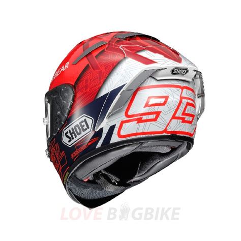 SHOEI X SPIRIT 3 MARQUEZ 6 TC 1 รานอปกรณและชดขมอเตอรไซค