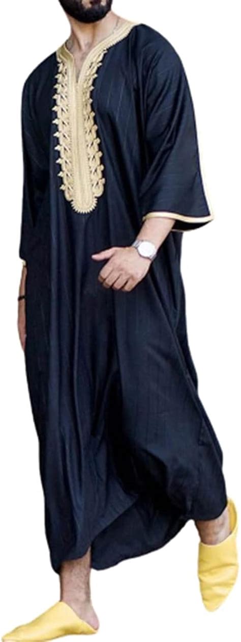 Darabun Men Muslim Dresses Kaftan Middle East Saudi Arabian Robes