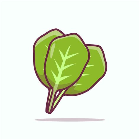 Premium Vector Spinach Vegetable Flat Illustration Vegetable Healthy